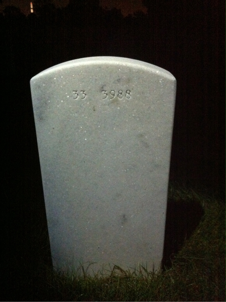 Back of headstone — Michael Lester