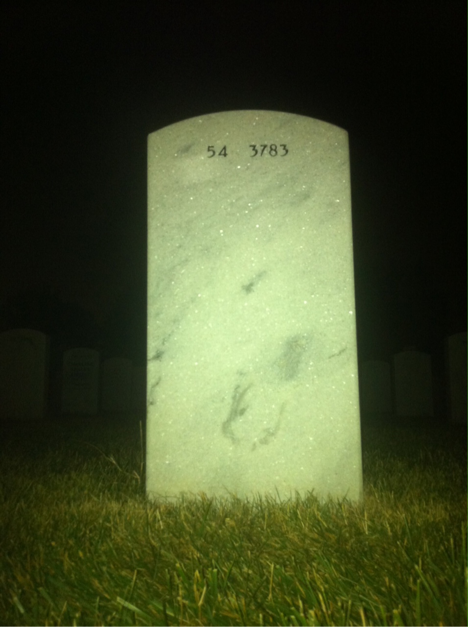 Back of headstone — John Willis
