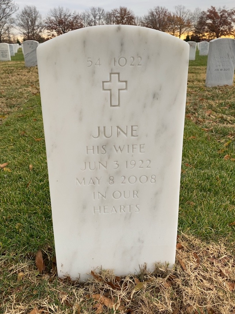 Back of headstone — Bernard Buteau