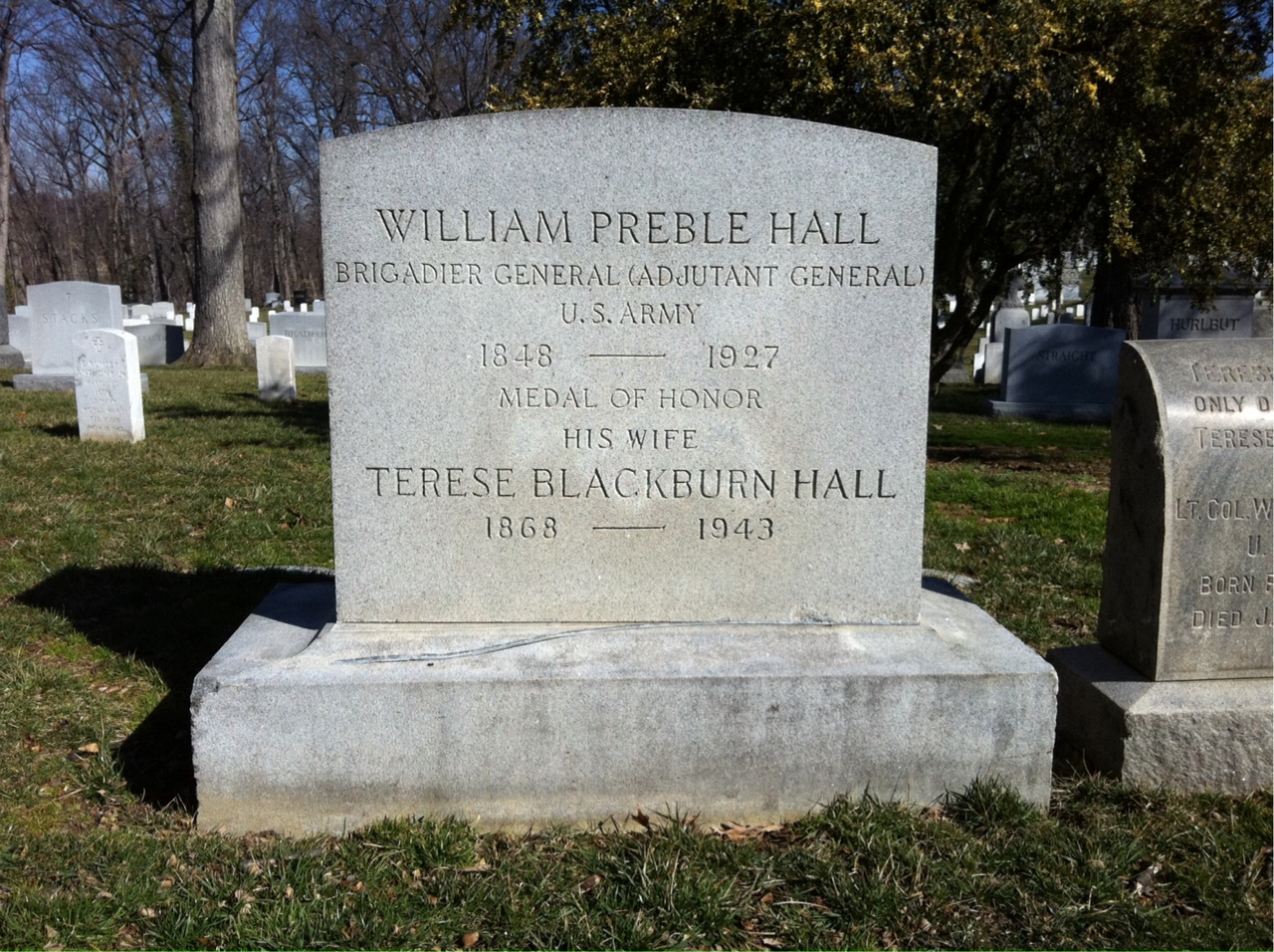 Headstone of William P. Hall