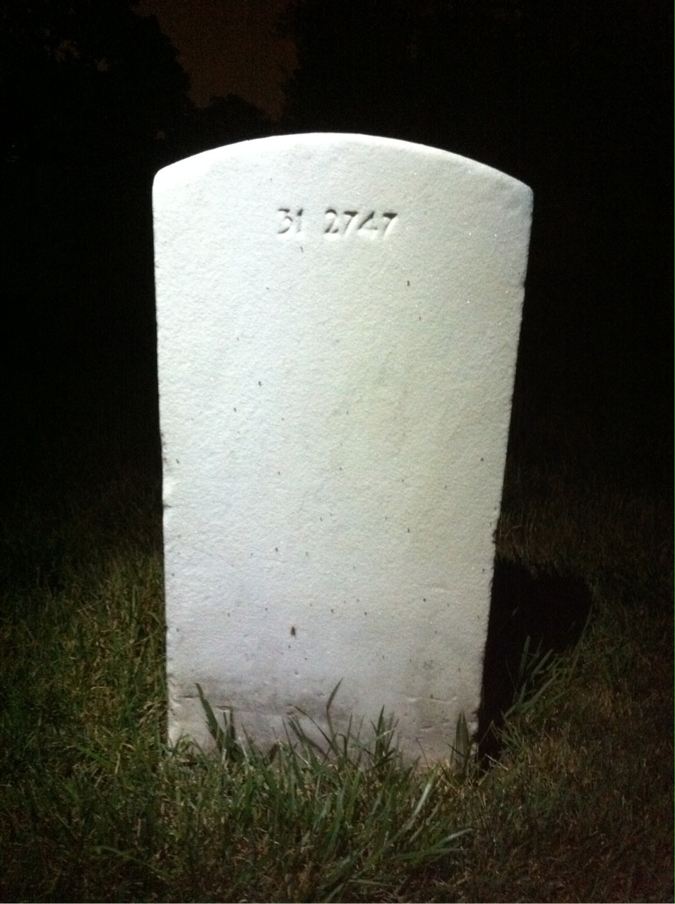 Back of headstone — George Munson