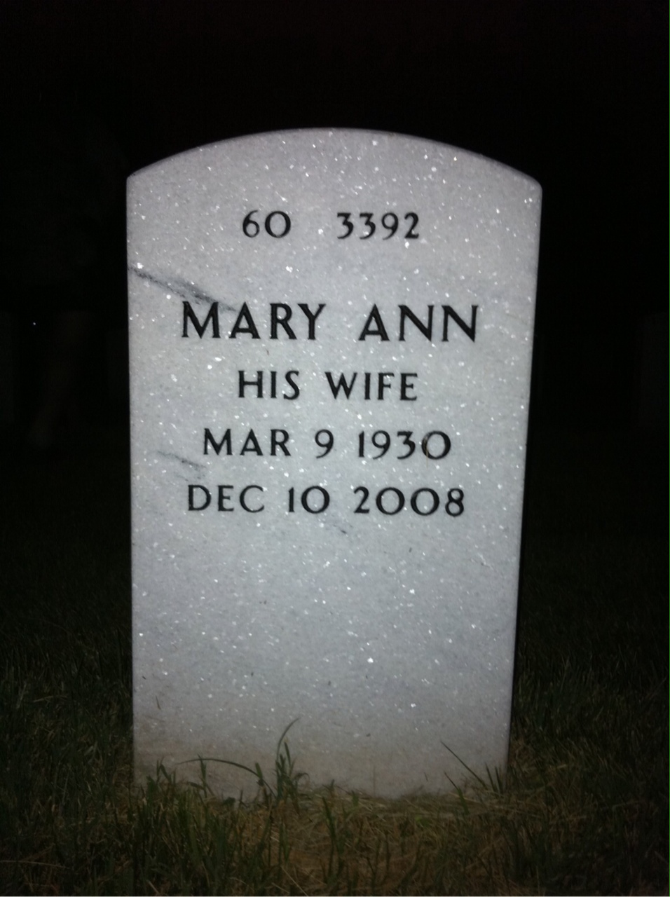 Back of headstone — Franklin Charette