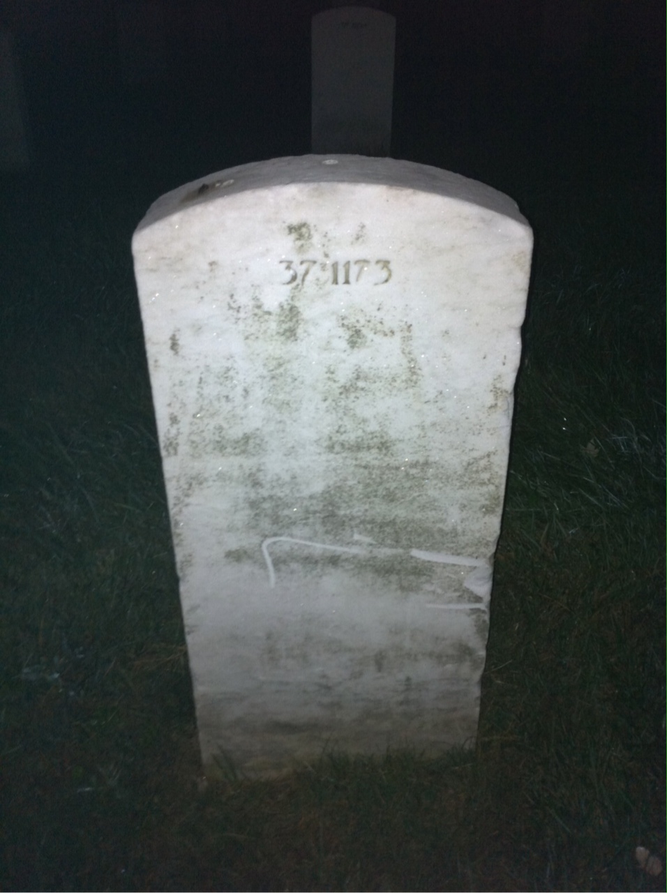 Back of headstone — Wrenton Aldridge