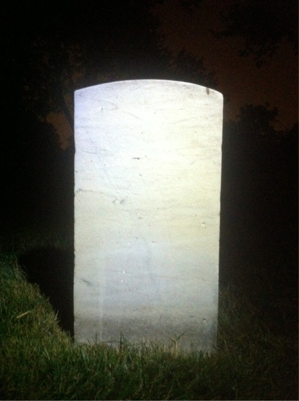 Back of headstone — Michael Moran