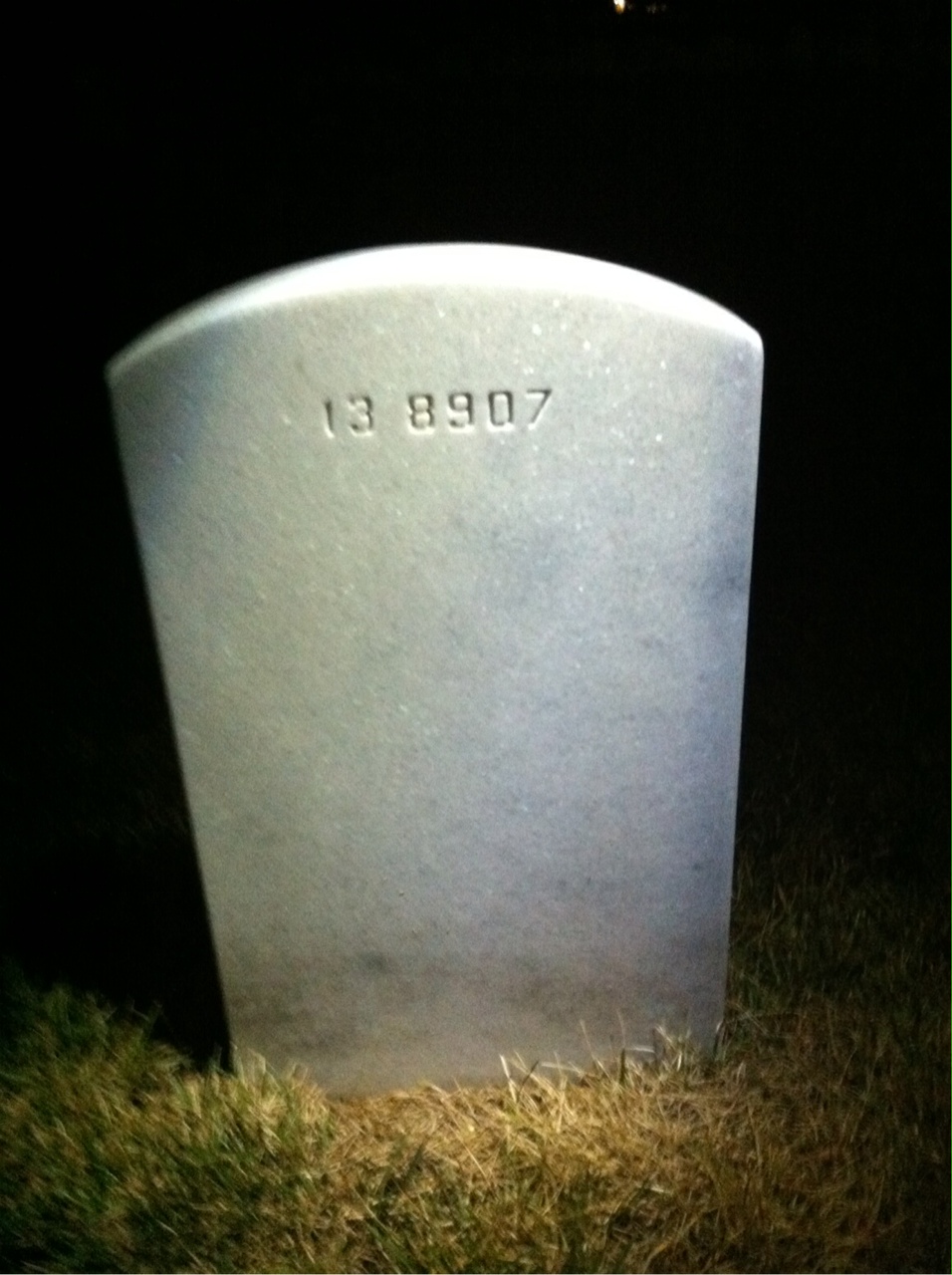 Back of headstone — William Babcock