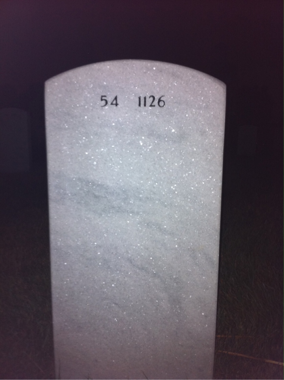 Back of headstone — Timothy Mcmahon