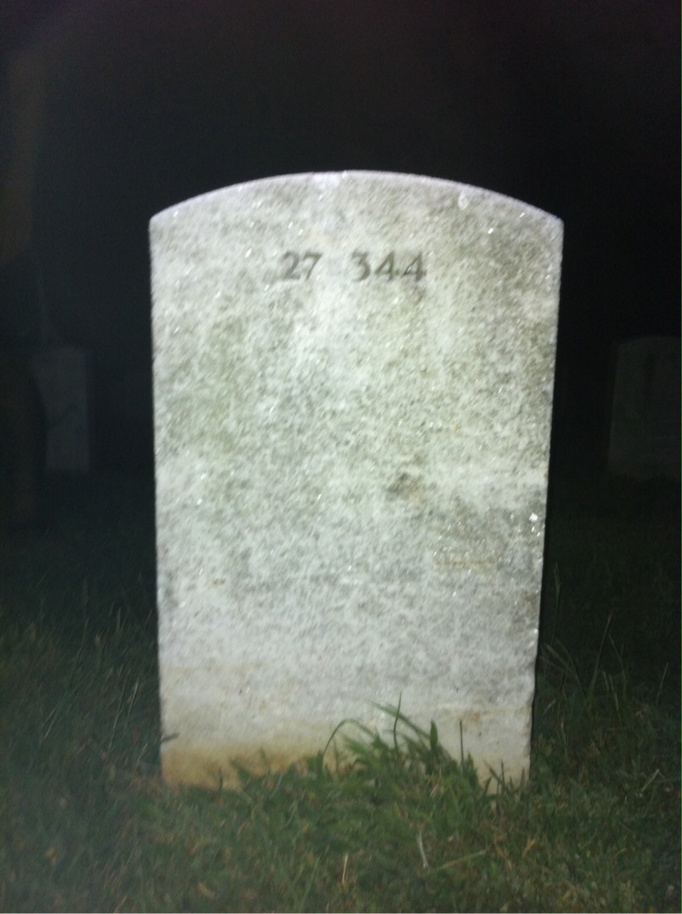 Back of headstone — Beverly Ashton