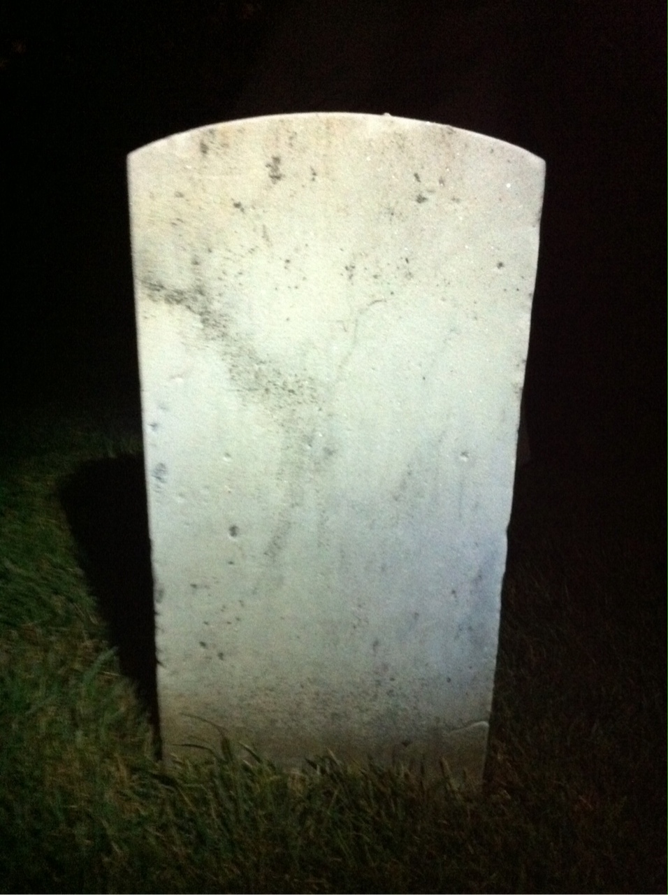 Back of headstone — James Anderson