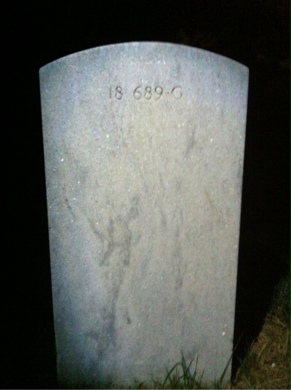 Back of headstone — Charles Astryke