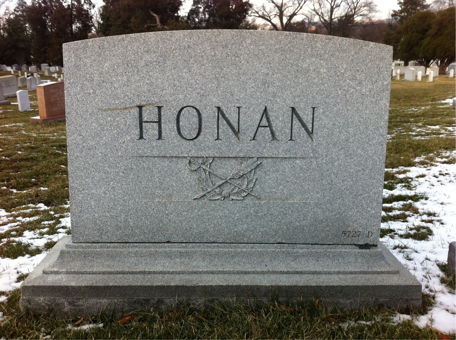 Back of headstone — John Murphy