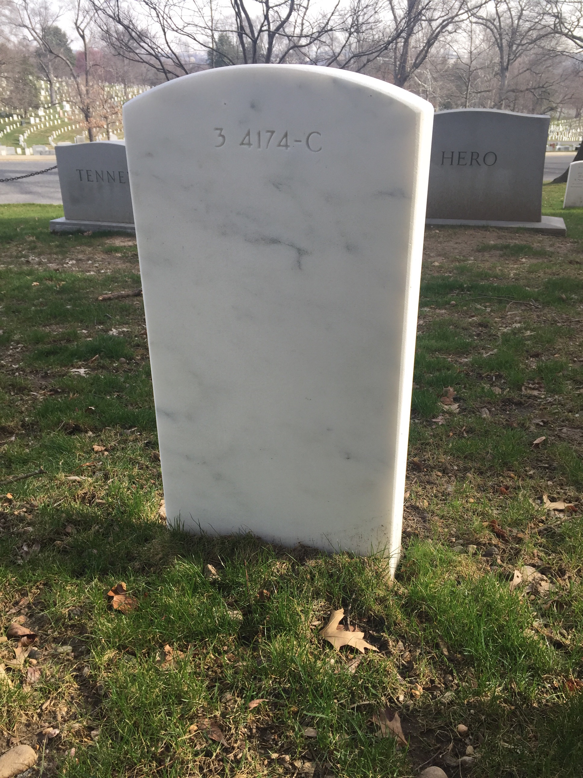 Back of headstone — William Montgomery