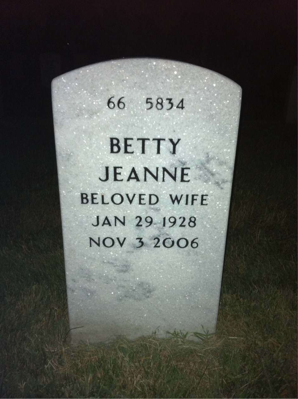 Back of headstone — Charles Stebbins