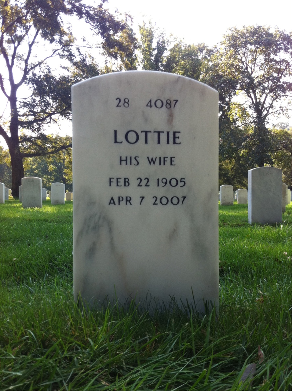 Back of headstone — Theodore Roberts