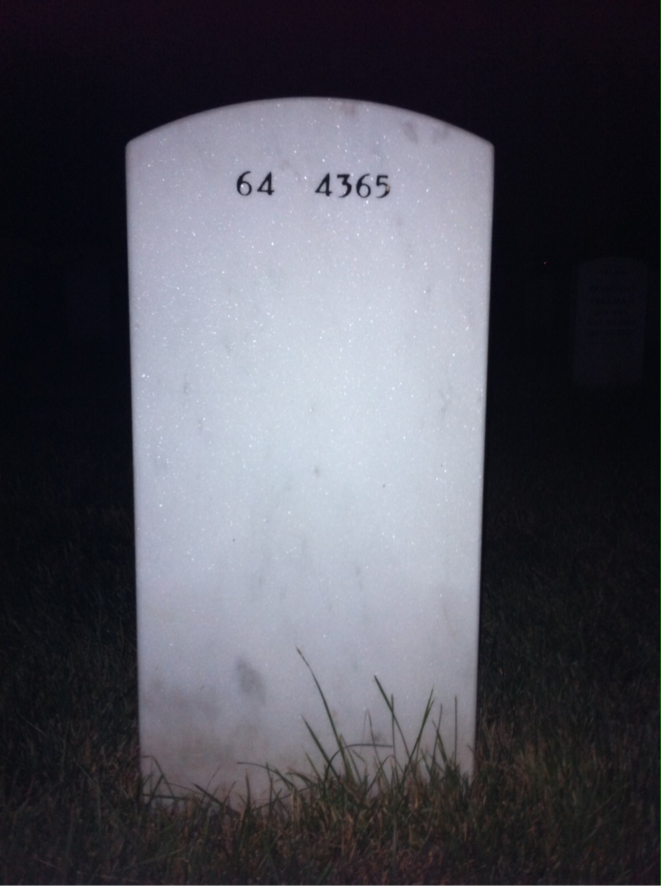 Back of headstone — Michael Scannell