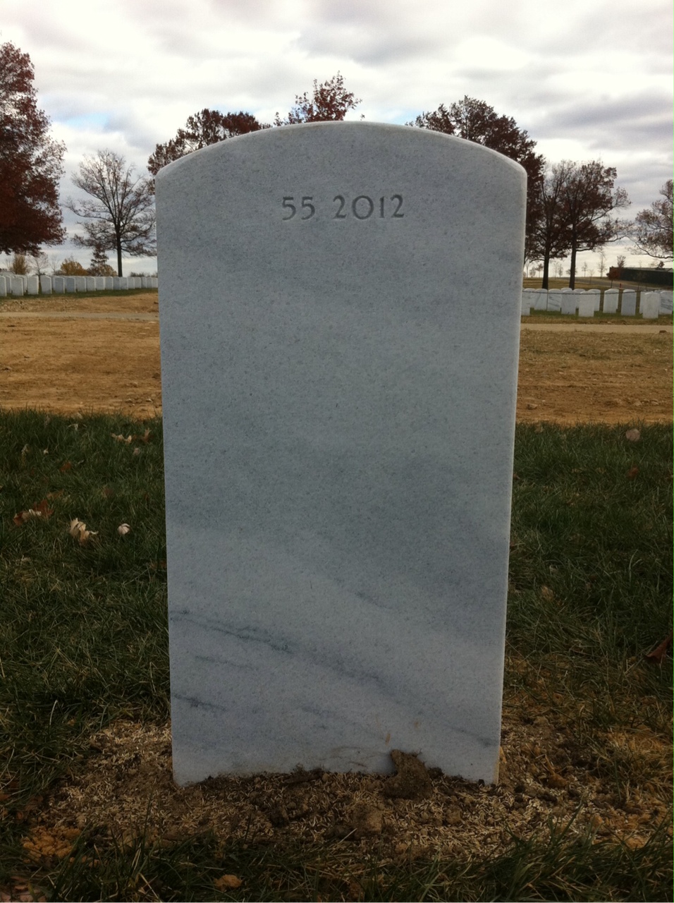 Back of headstone — James Moorhead