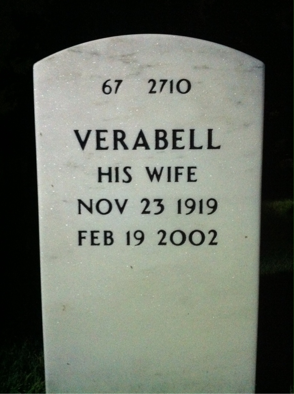 Back of headstone — Donald Boyd