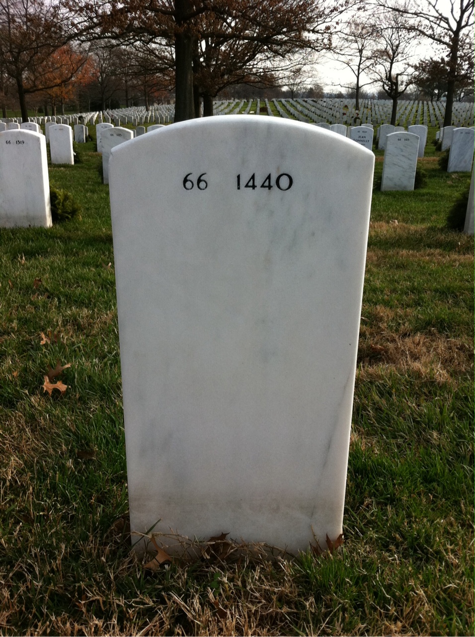 Back of headstone — William English