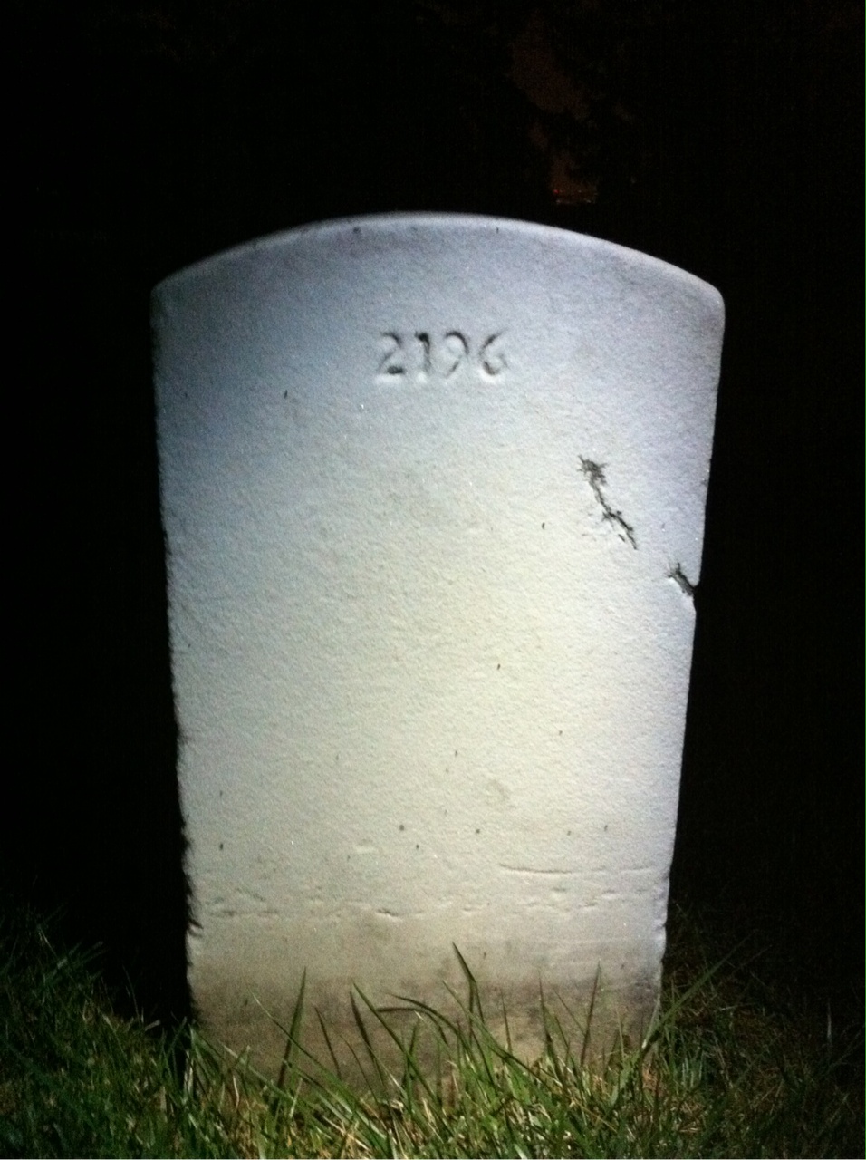 Back of headstone — Vinton Miller