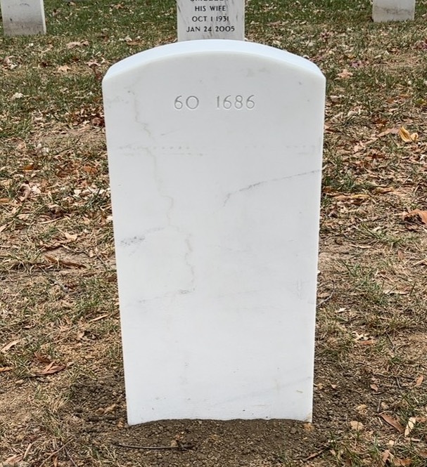 Back of headstone — Lena Danahy