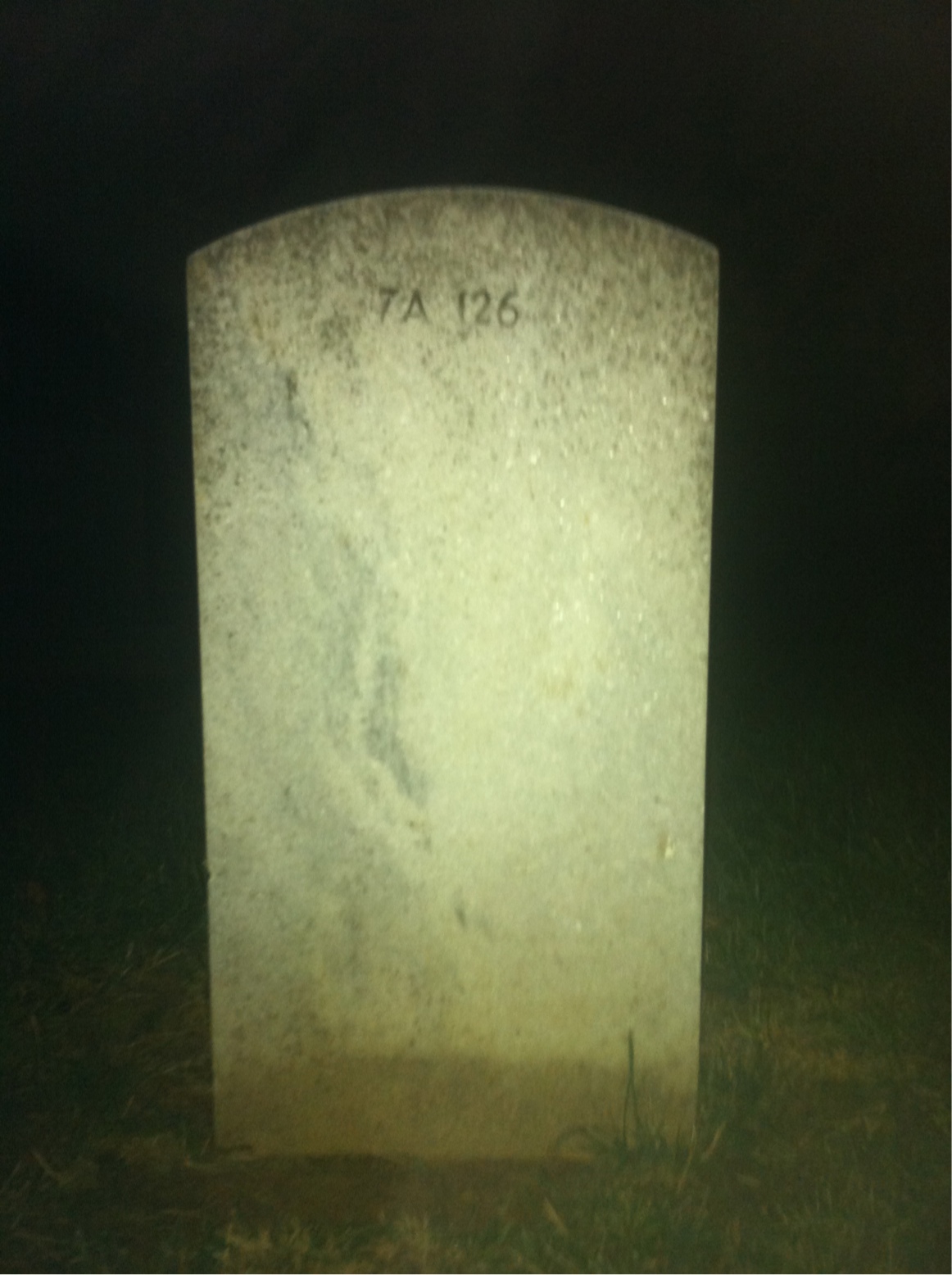 Back of headstone — William E Nordeen