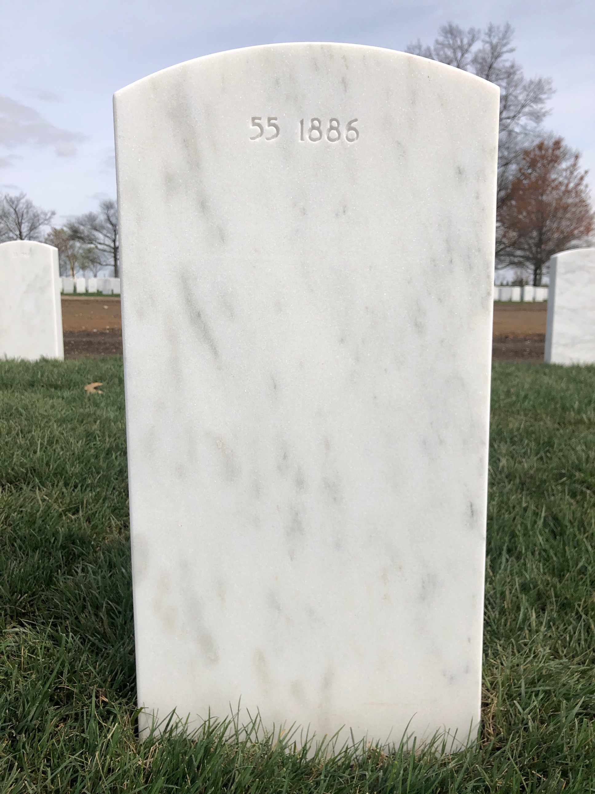 Back of headstone — Justin Paul Smith