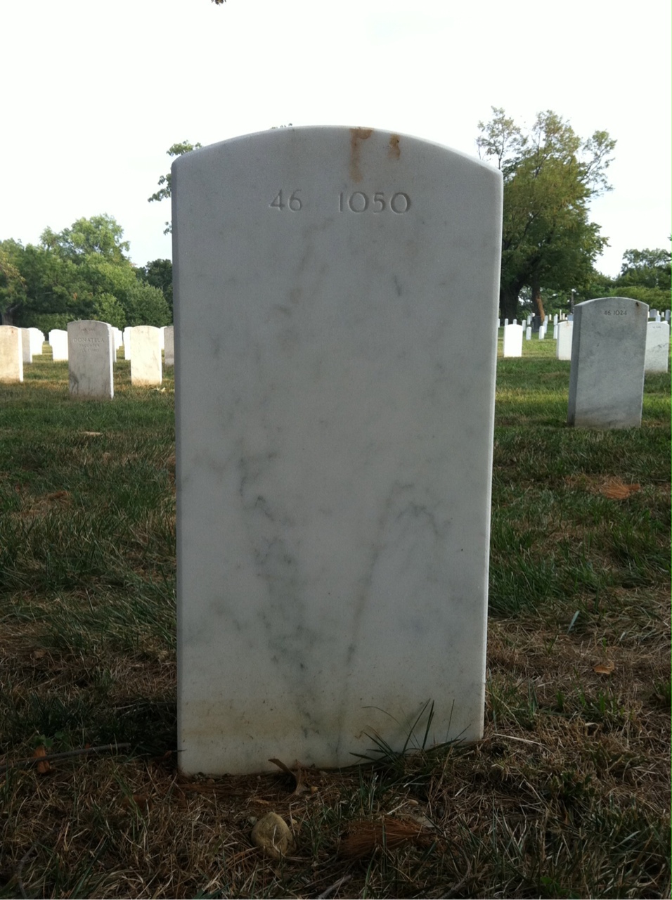 Back of headstone — Donald Gormley