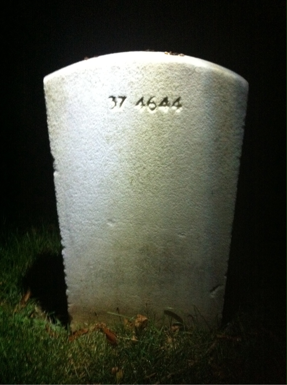 Back of headstone — William Robert Kittel