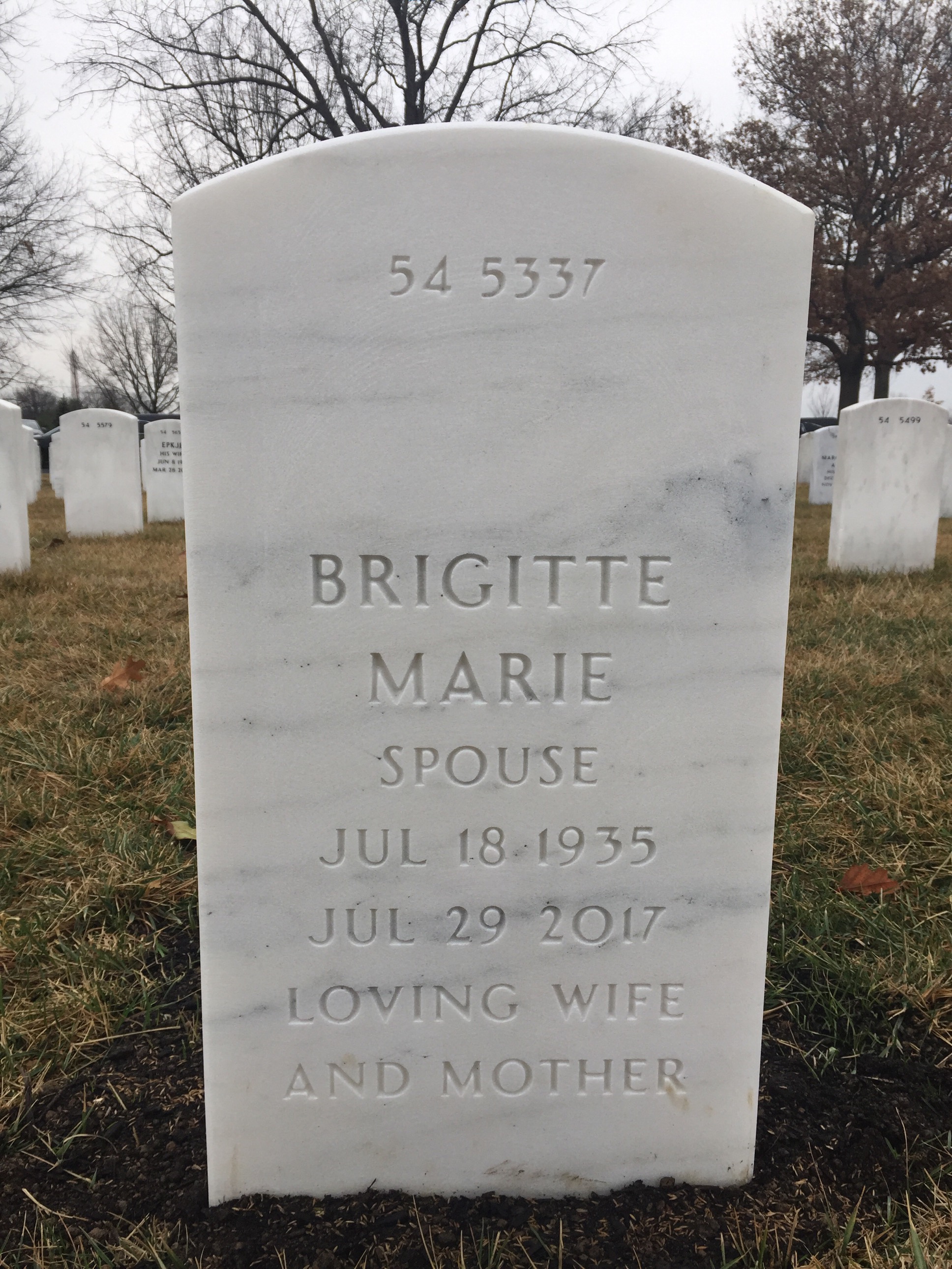 Back of headstone — Richard Felts