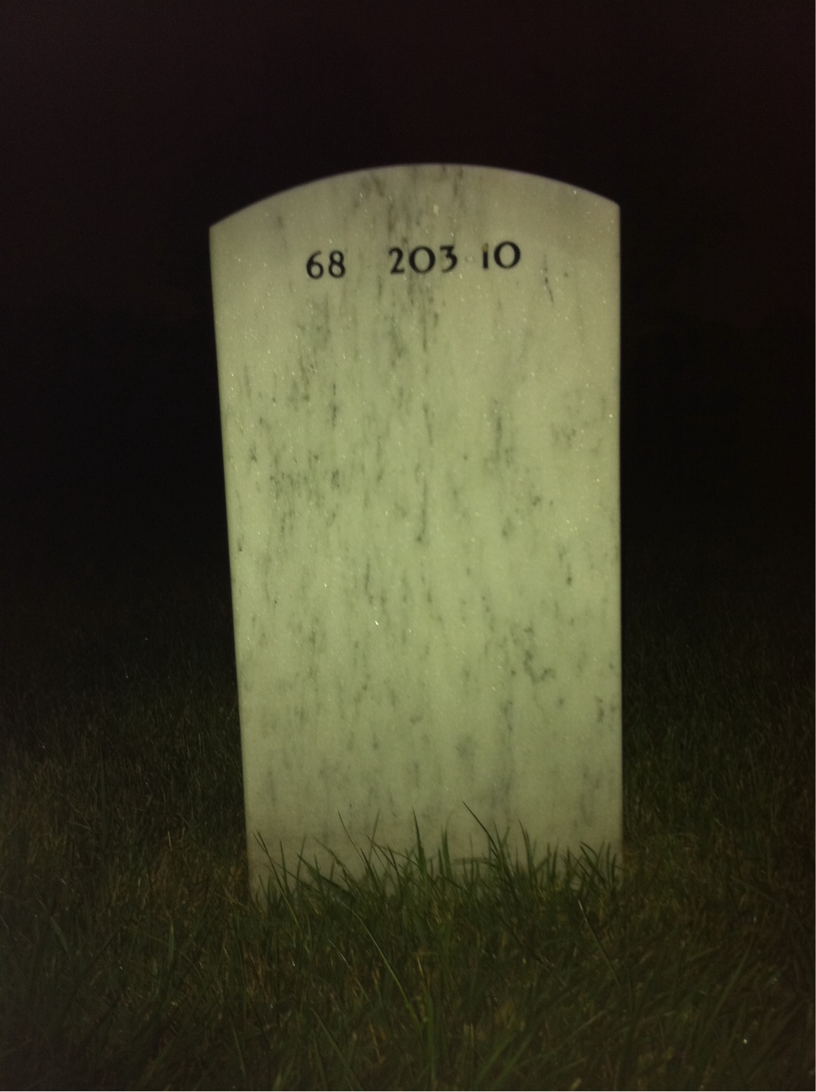 Back of headstone — William Sharp