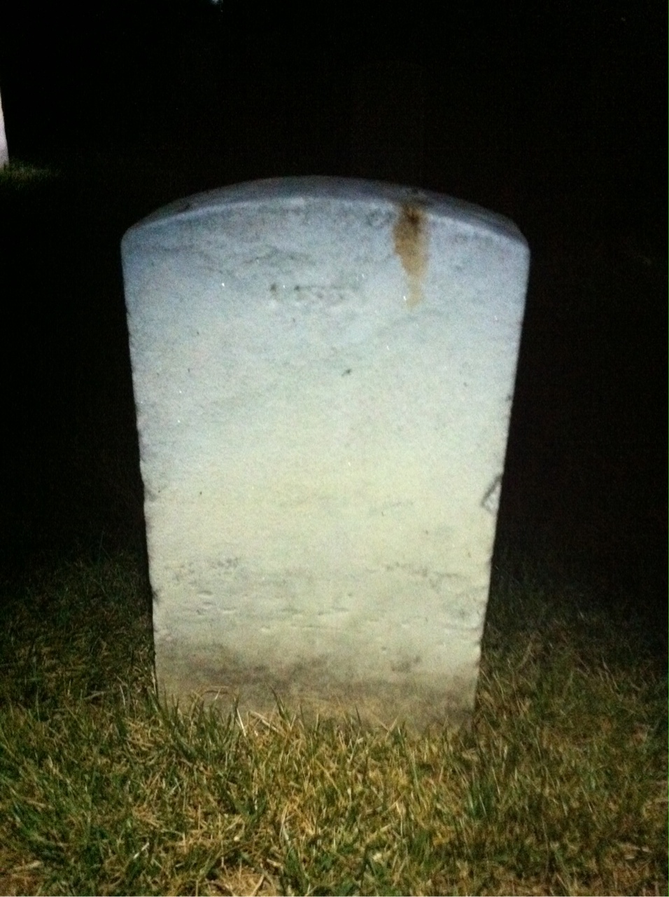 Back of headstone — Christian Moyer