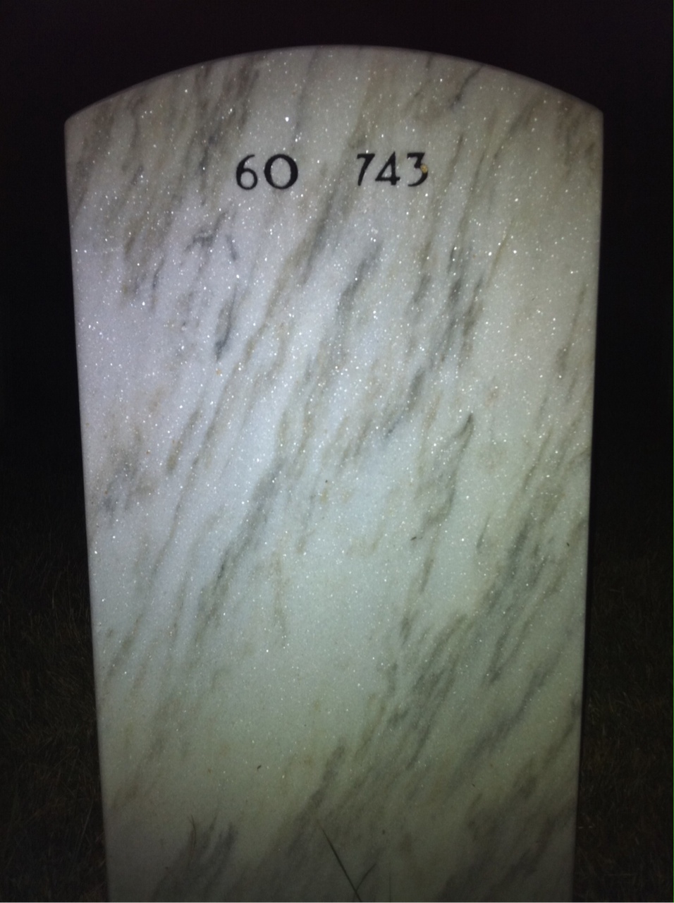 Back of headstone — Charles Ippolito