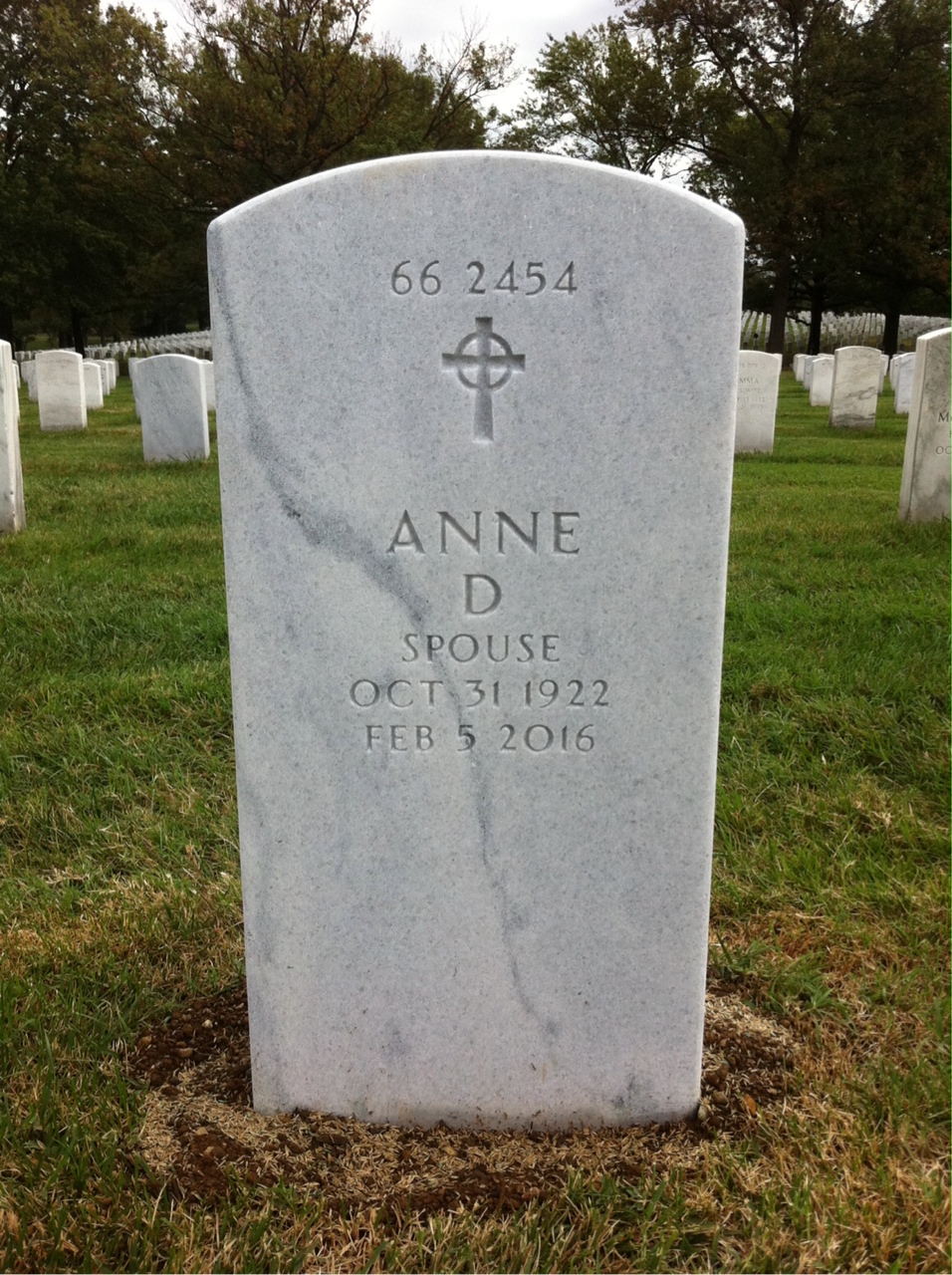 Back of headstone — George Bremner