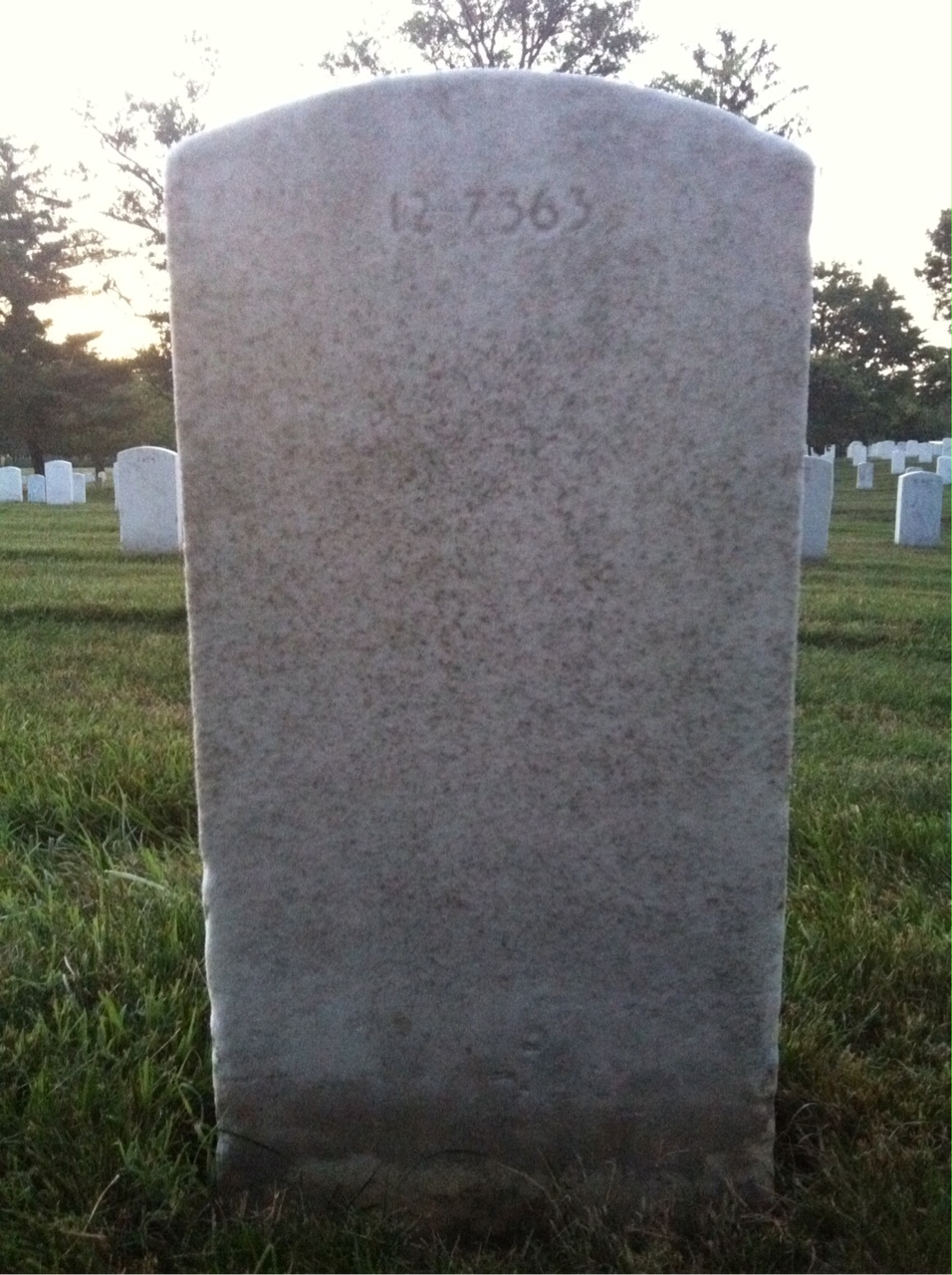 Back of headstone — John Bagale