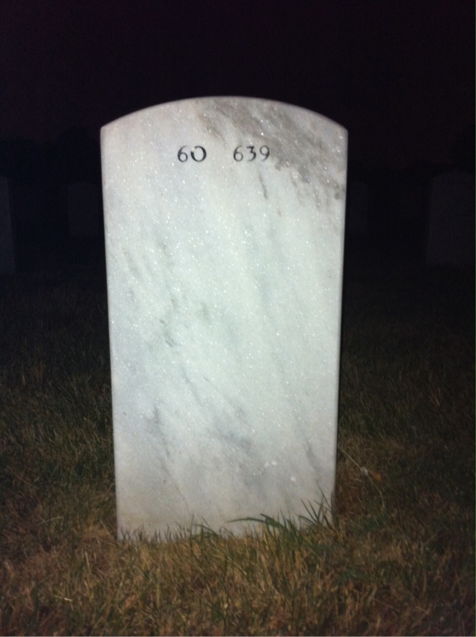 Back of headstone — James Plowman