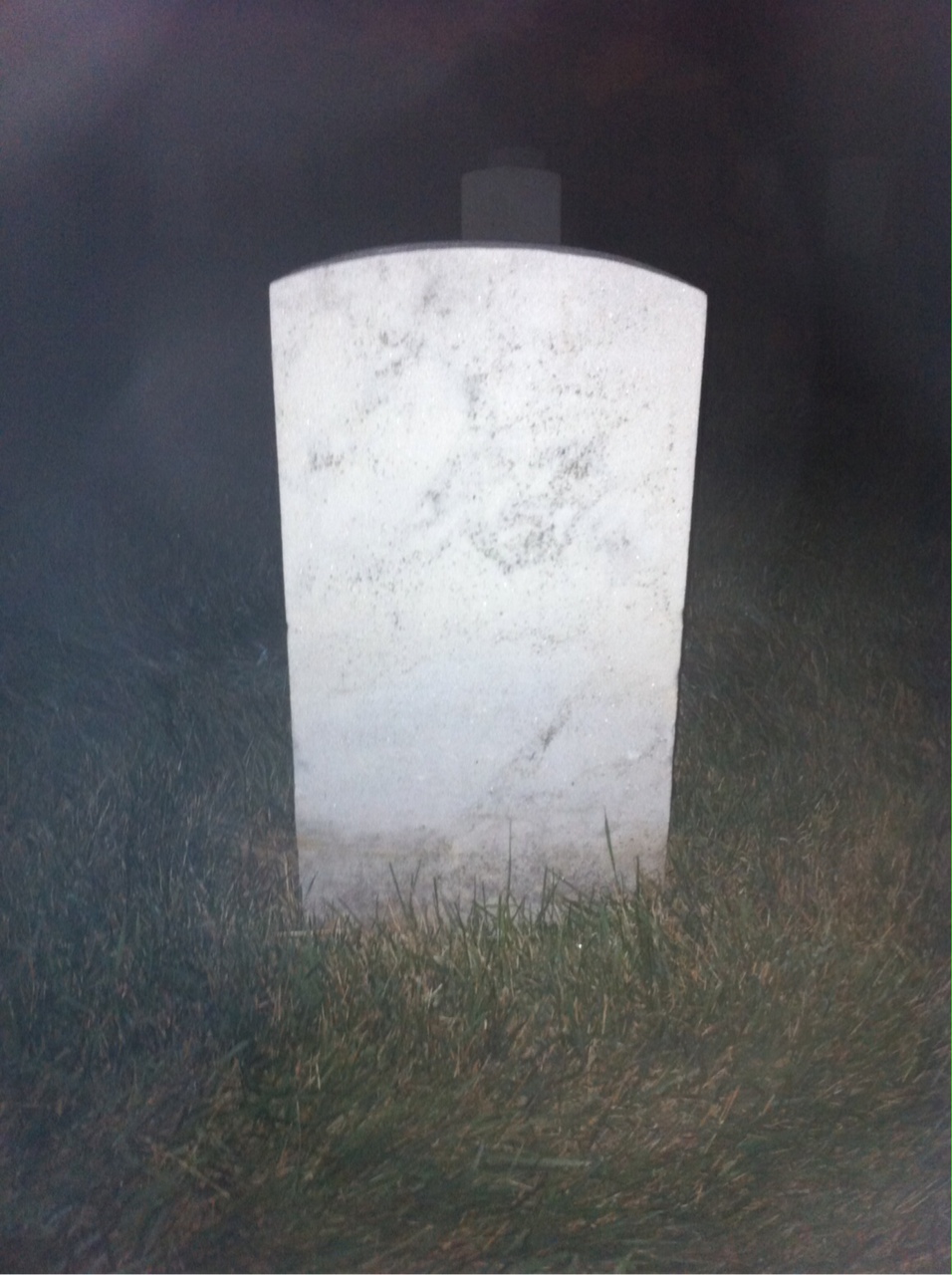 Back of headstone — Thomas Ashton
