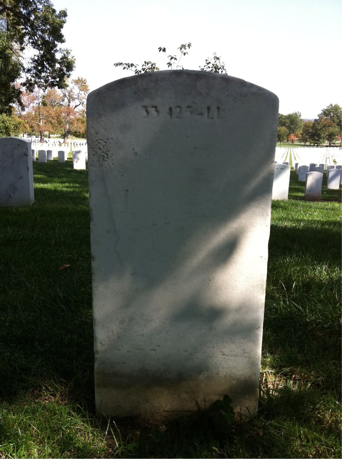 Back of headstone — Bernice Armbrister