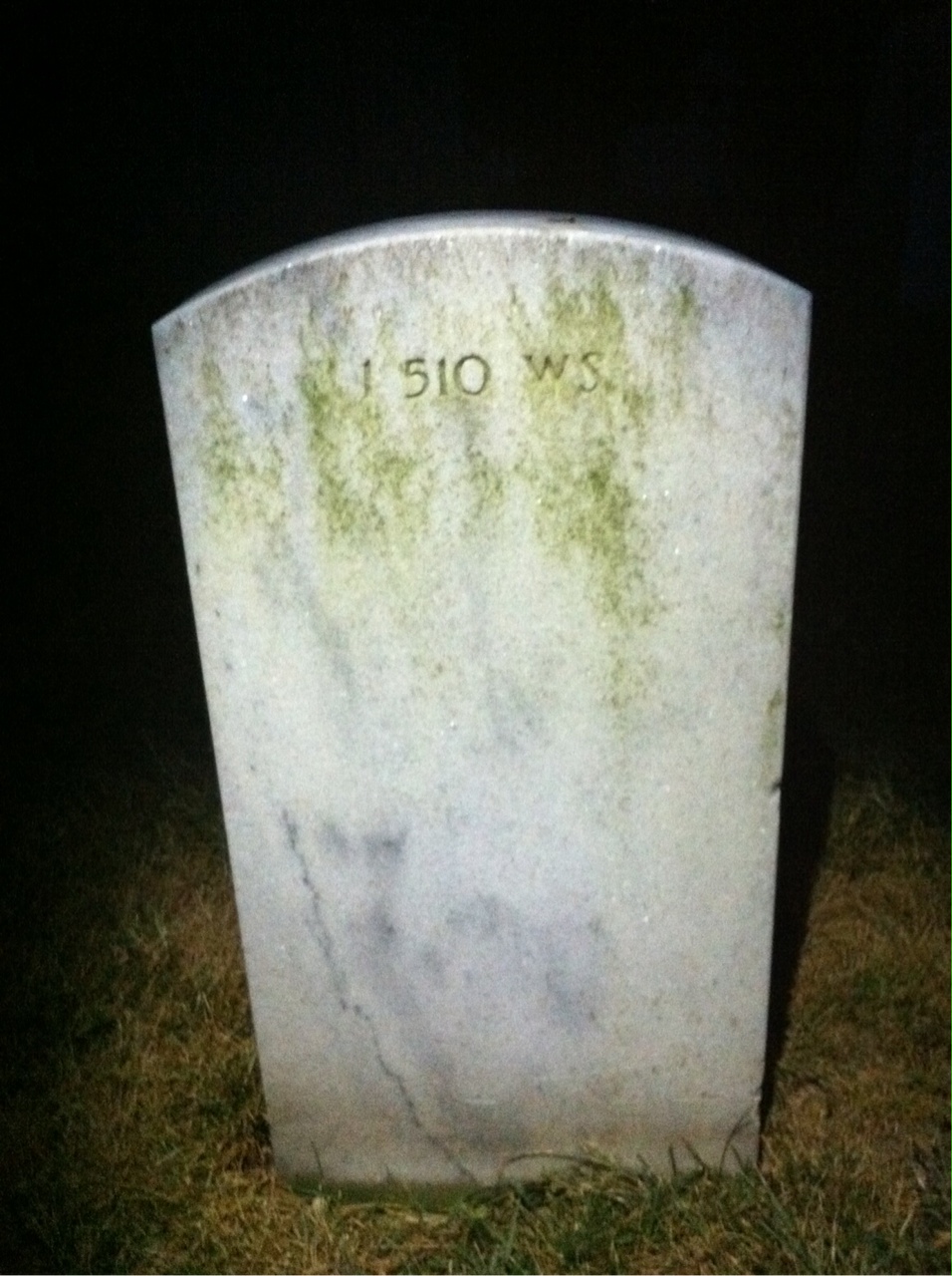 Back of headstone — Robert Montgomery