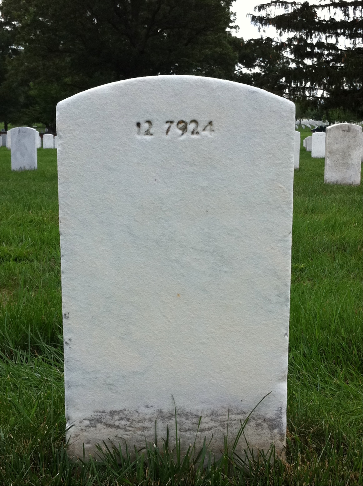 Back of headstone — James Mckeegan