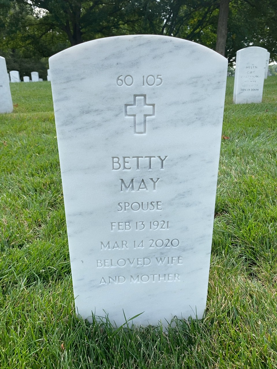 Back of headstone — Lewis Lyle