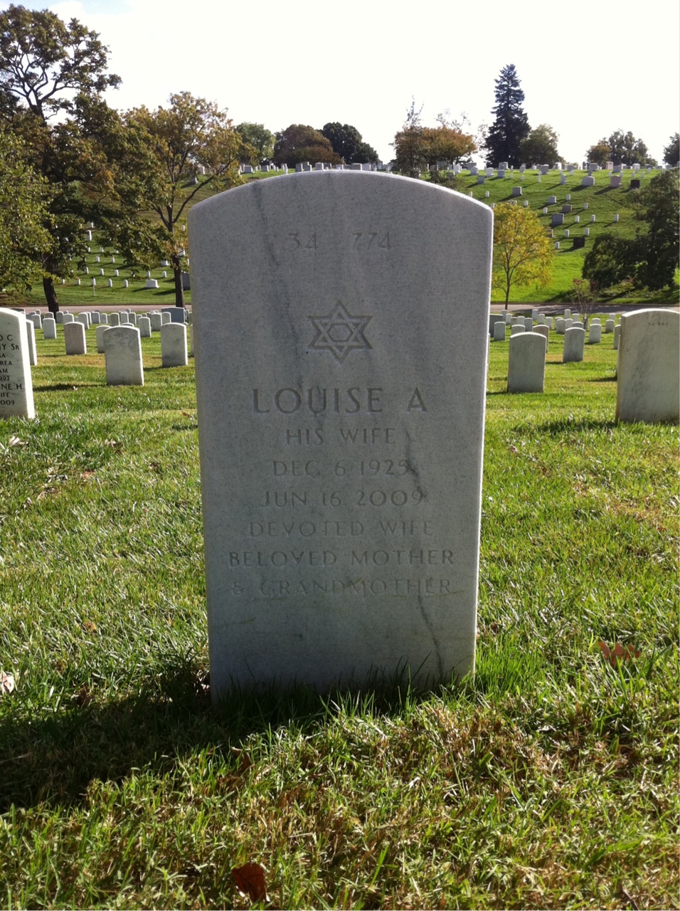 Back of headstone — Alexander Smith