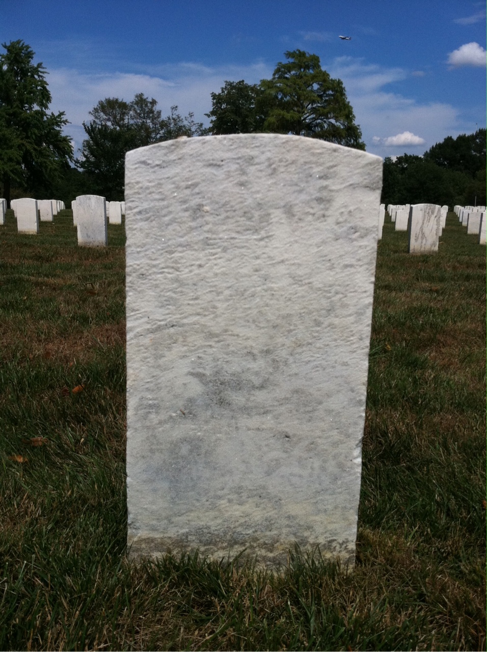 Back of headstone — Sherman Criswell