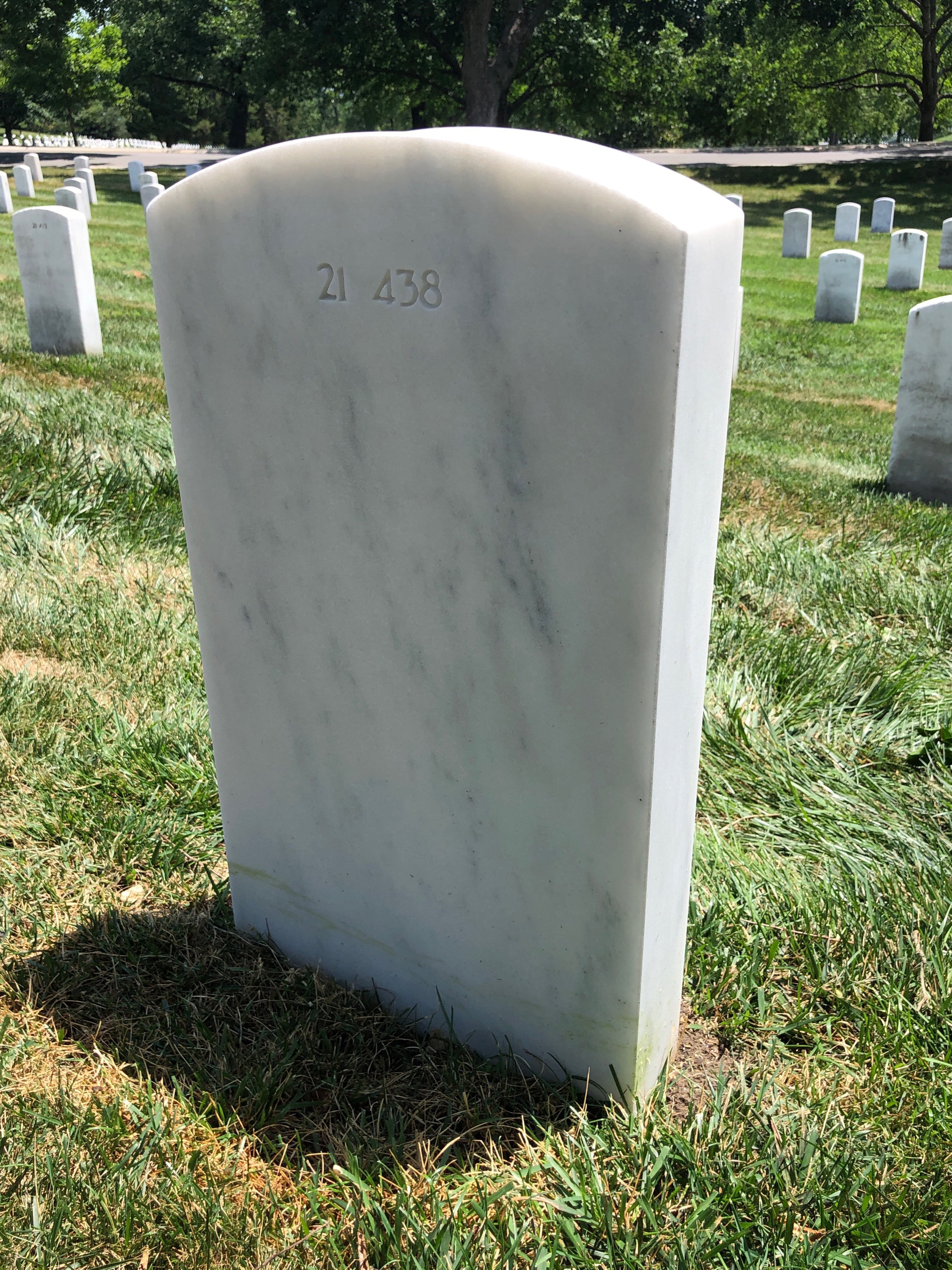 Back of headstone — Minnie Biffer