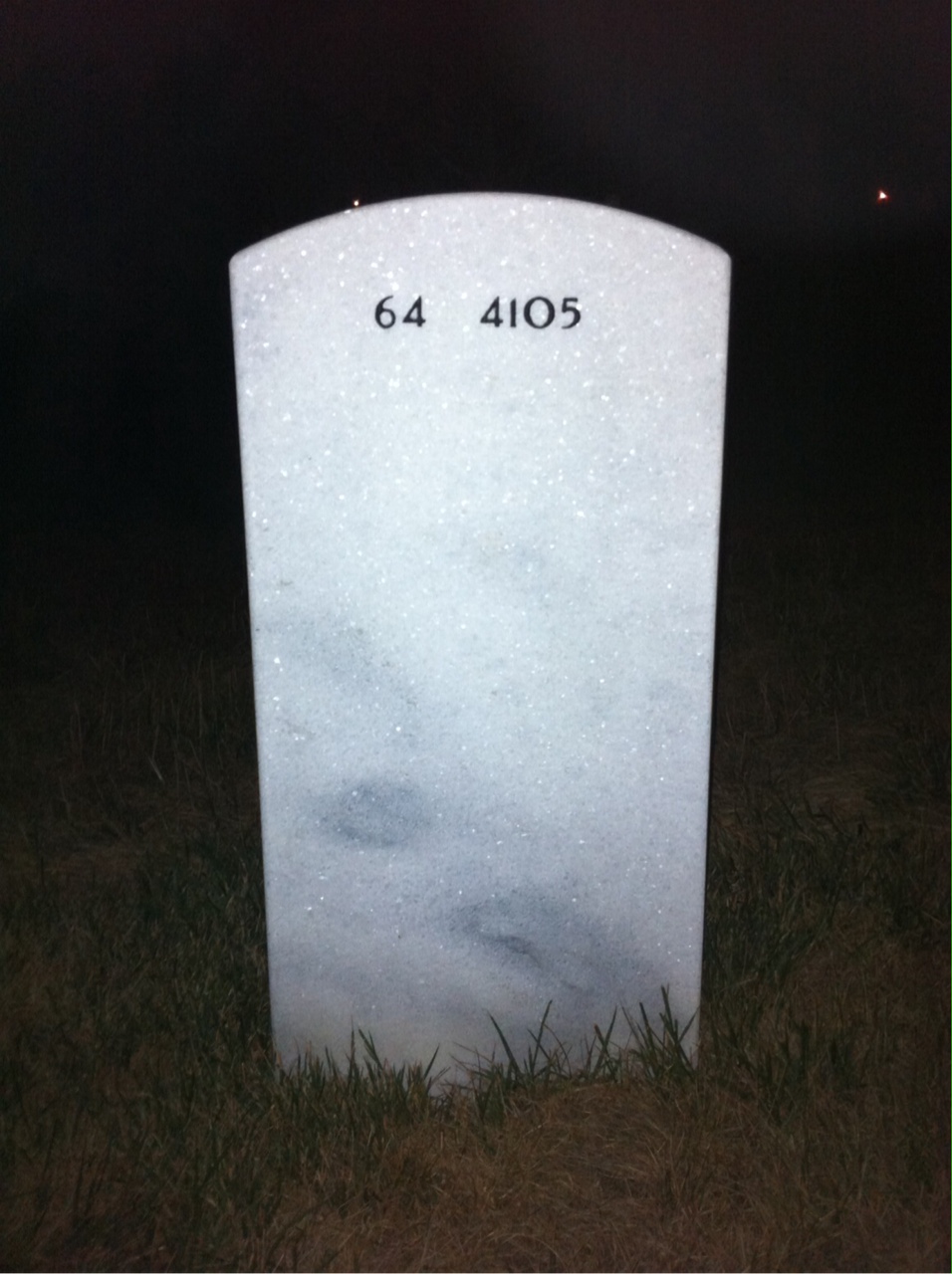 Back of headstone — Robert Gosdeck