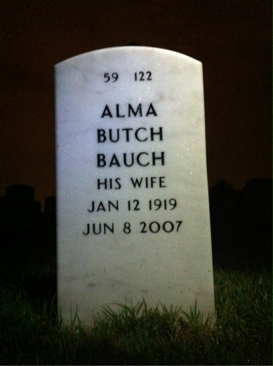 Back of headstone — James Jones