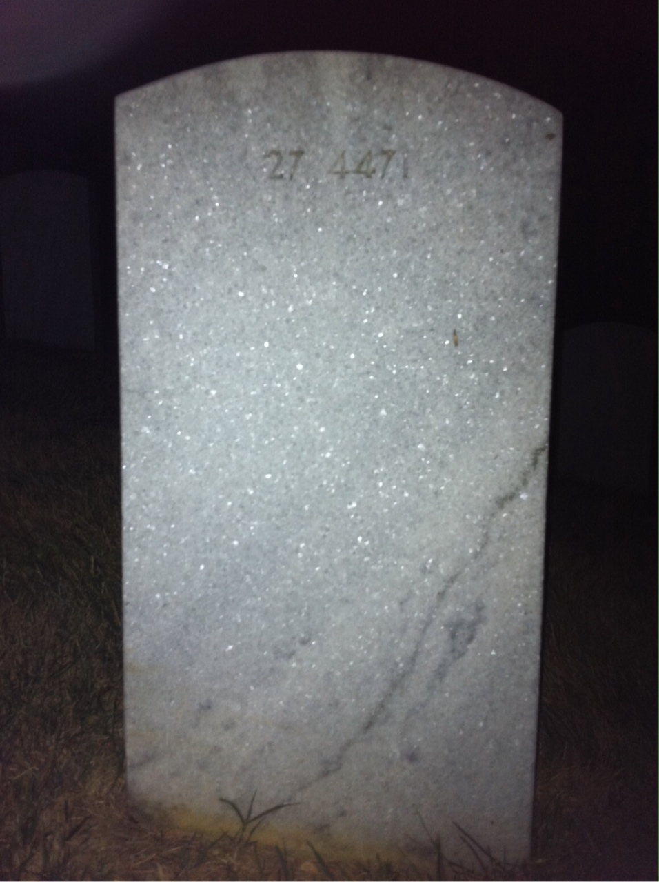 Back of headstone — Thomas Ball