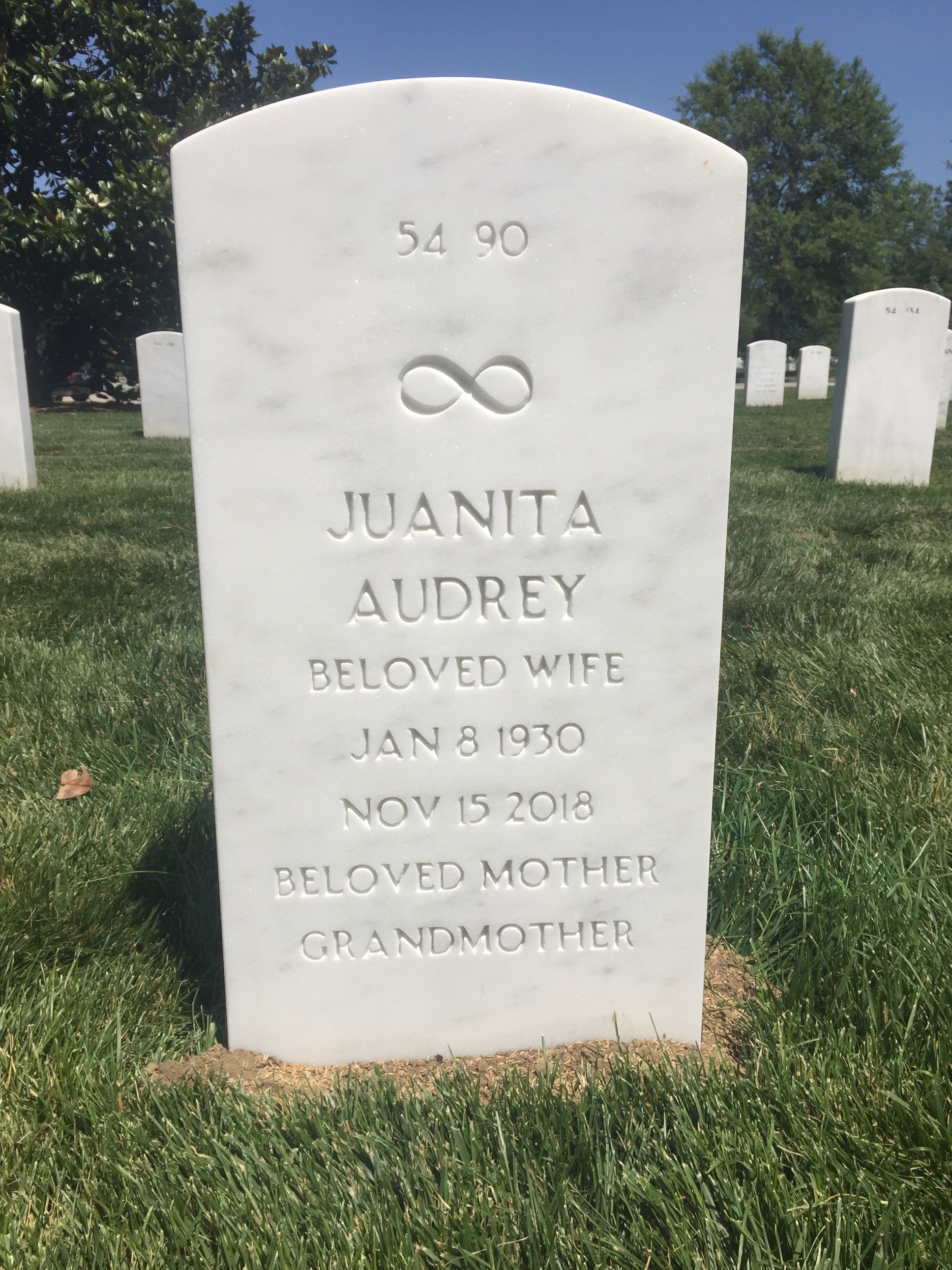 Back of headstone — Wilfred Pickett