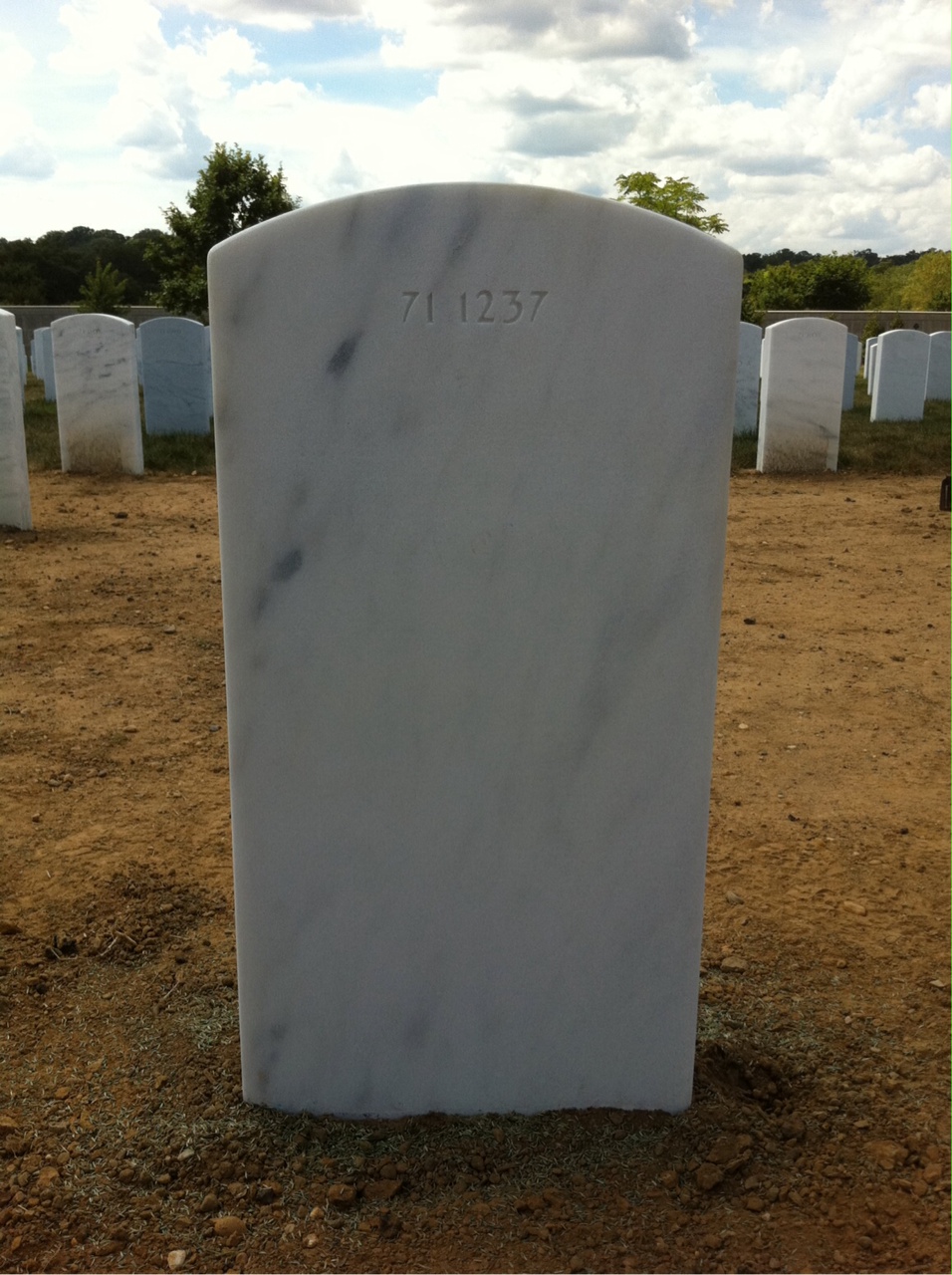 Back of headstone — Kyle Ryan Gavin