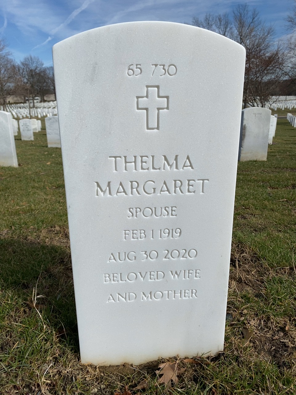 Back of headstone — Raymond Boudreaux