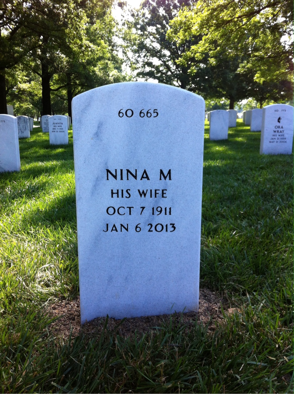 Back of headstone — Lawrence Flood