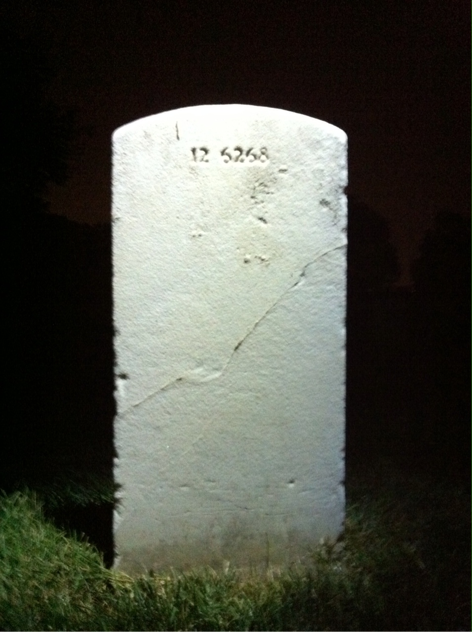 Back of headstone — Hilda Cox